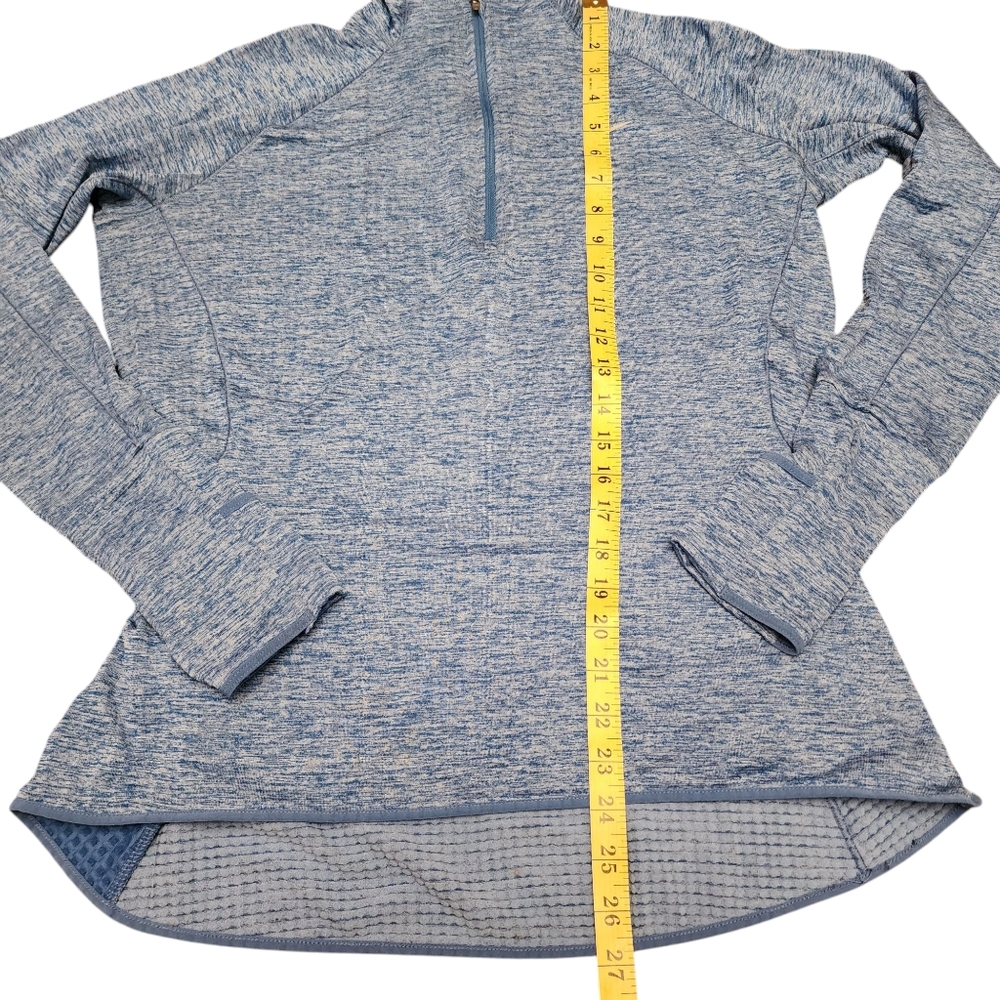 Nike Dri-Fit Women's Blue Quarter-Zip Top Size L - Picture 8 of 14